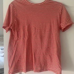 Red and white striped Zara tee